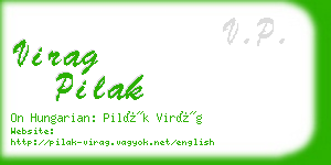 virag pilak business card